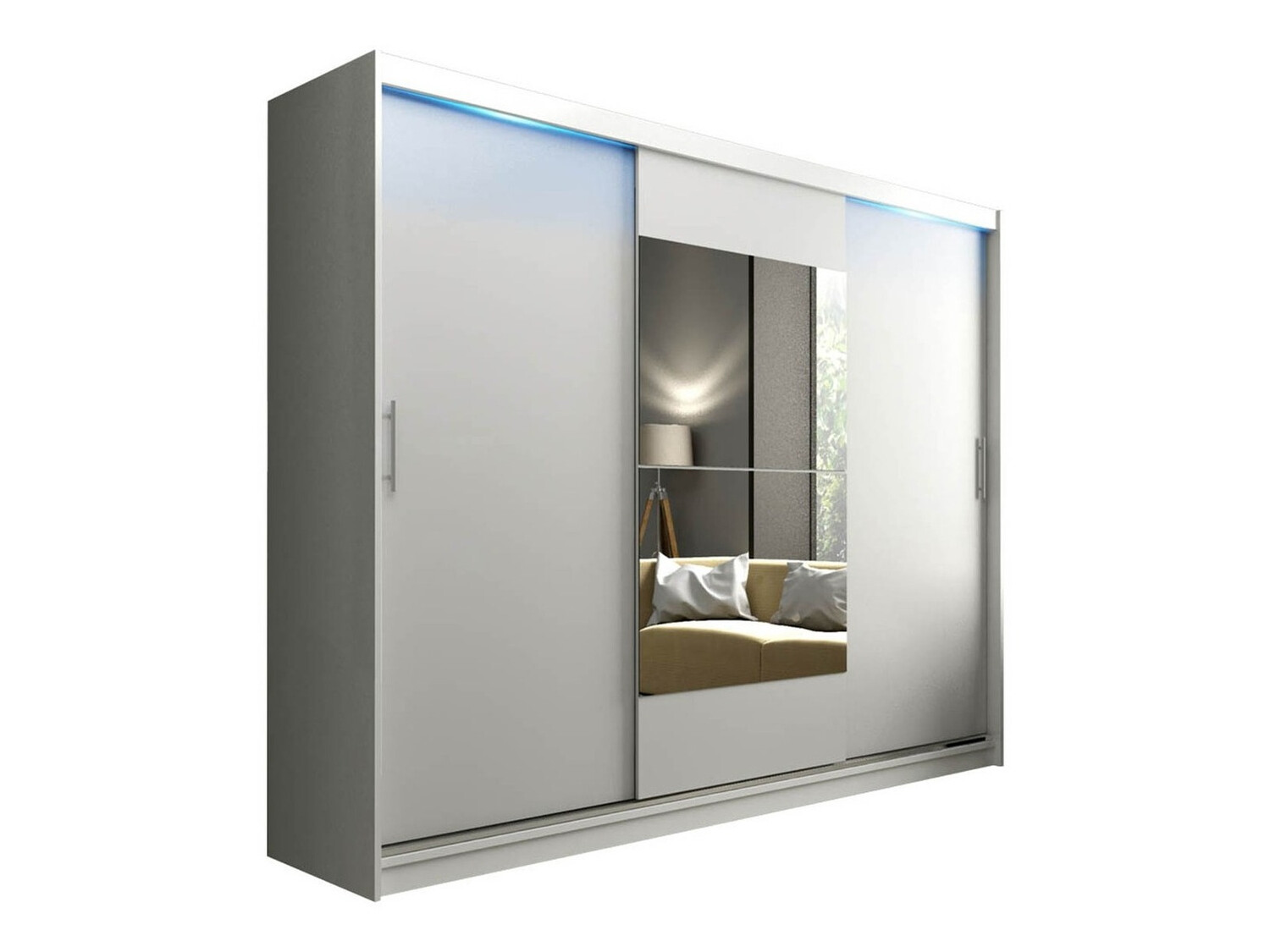 Wardrobe Longview 100 (Matte white)