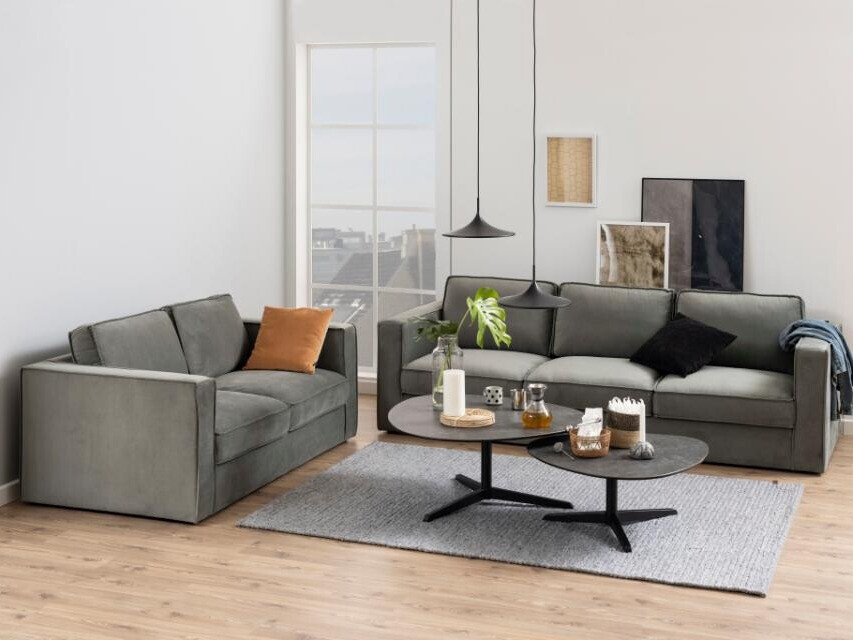 Coffee table Norsica 293 (Dark grey + Black)