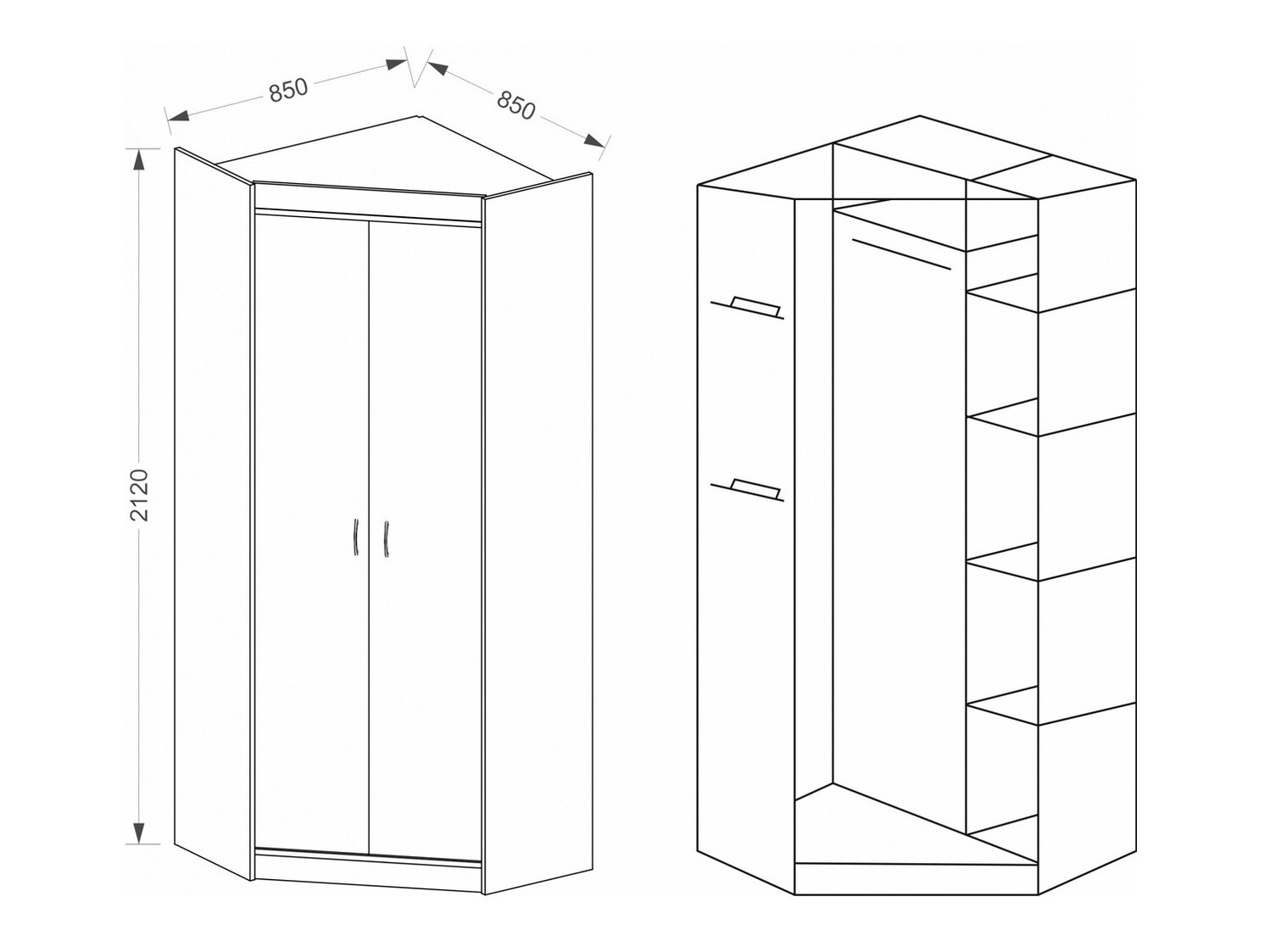 Σετ διαδρόμου Omaha A113 (Trufel δρυς)