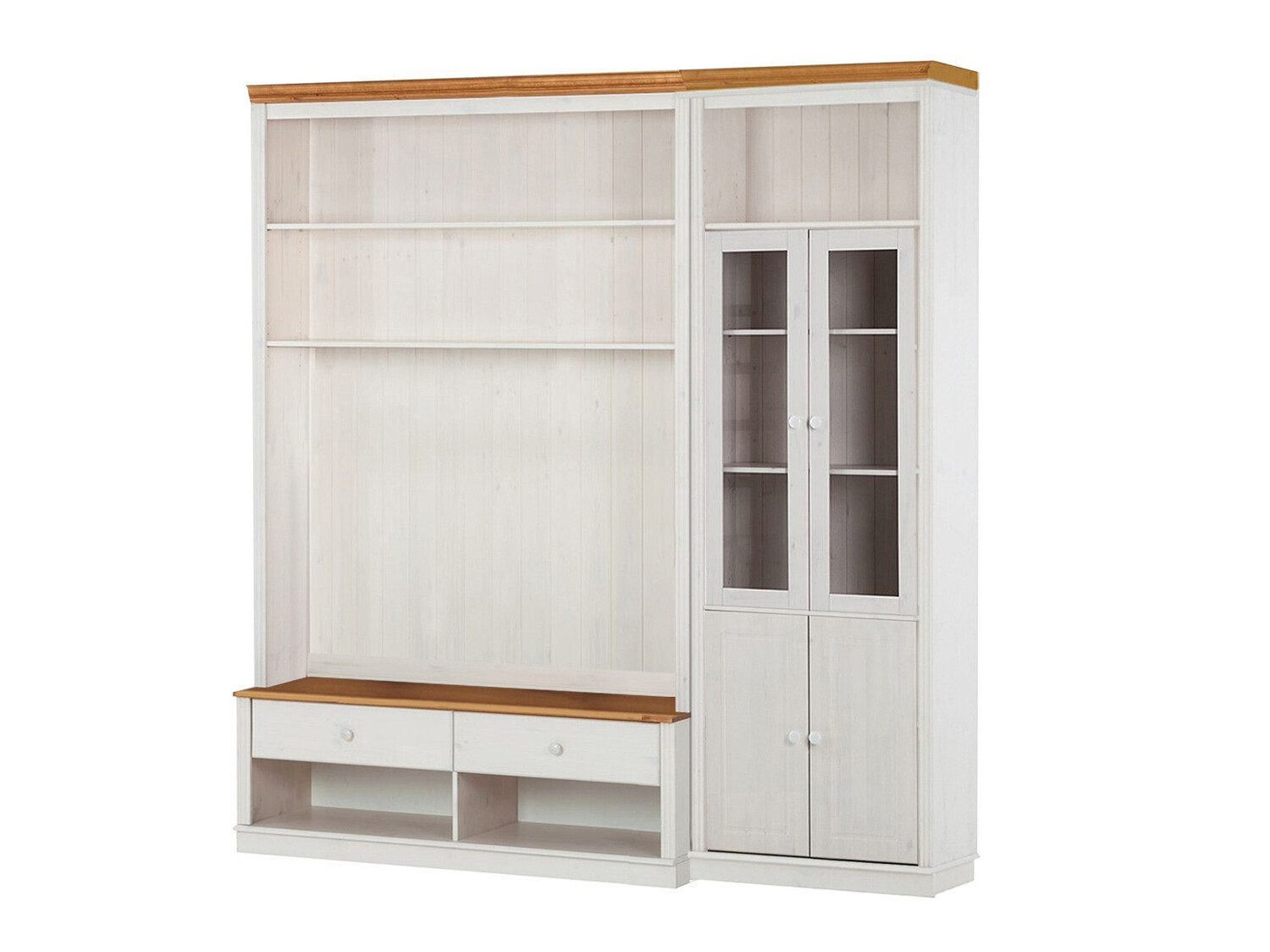 Living room set Saltoro 124 (White + Honey oak)