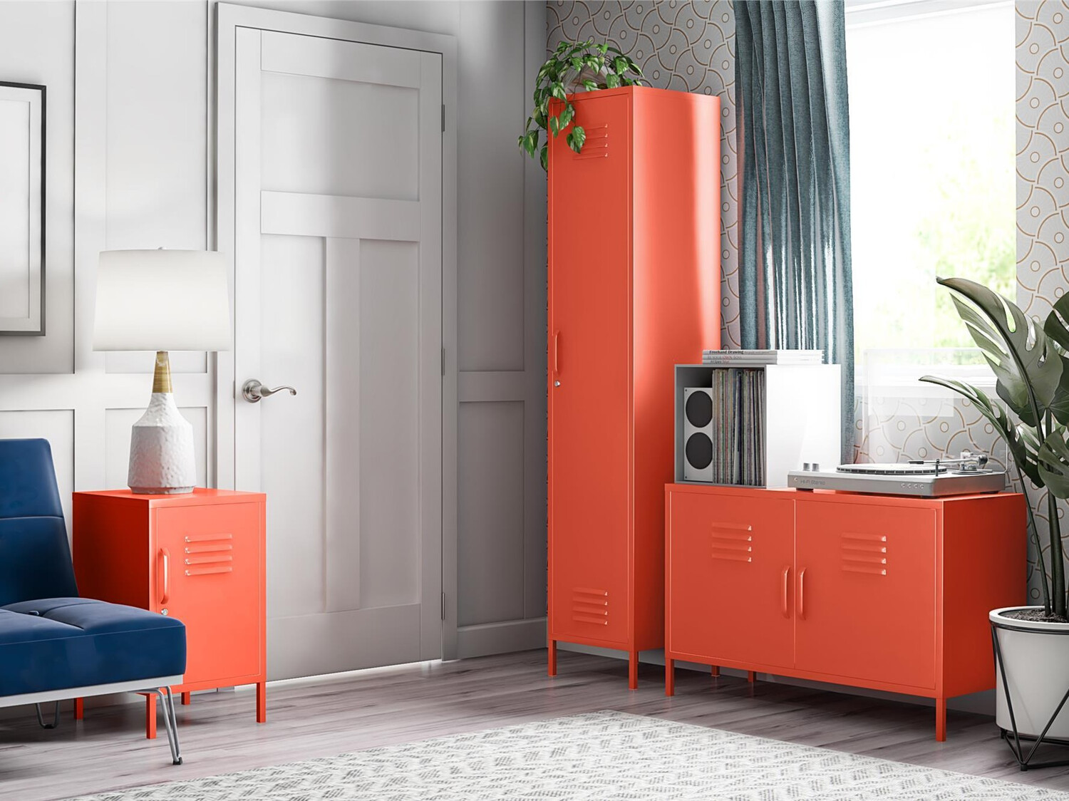 Μπουφέ Novogratz Sersoni 100 (Πορτοκαλί)