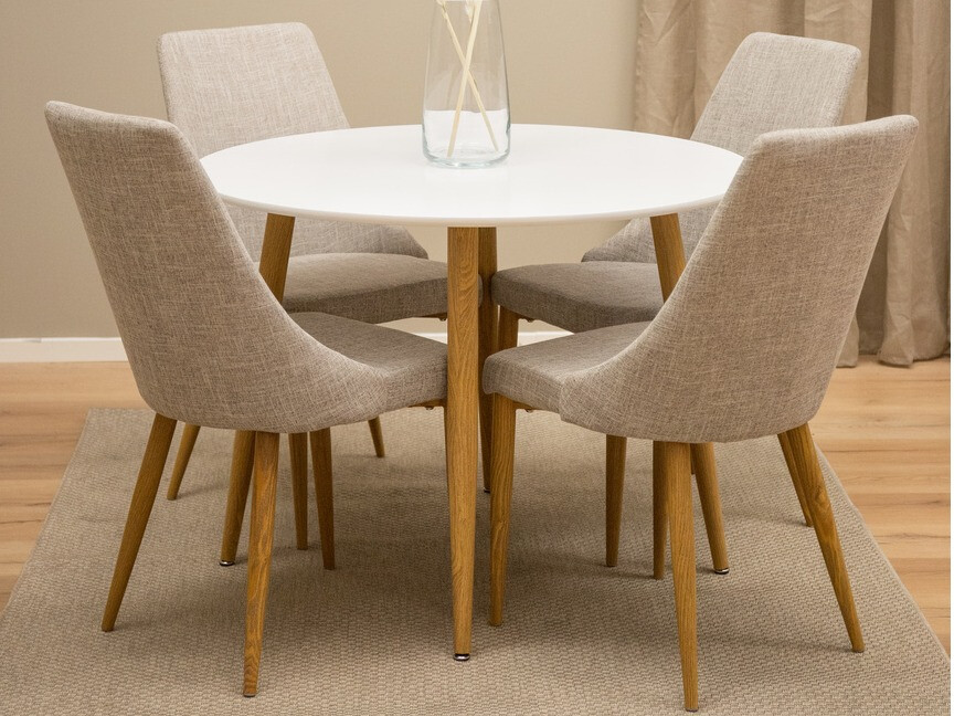 Table Dallas 126 (White + oak)