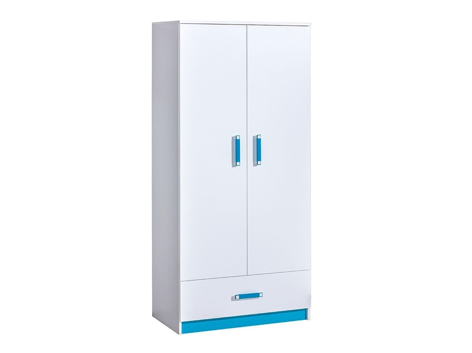 Wardrobe Sorviru 103 (White + Turquoise)