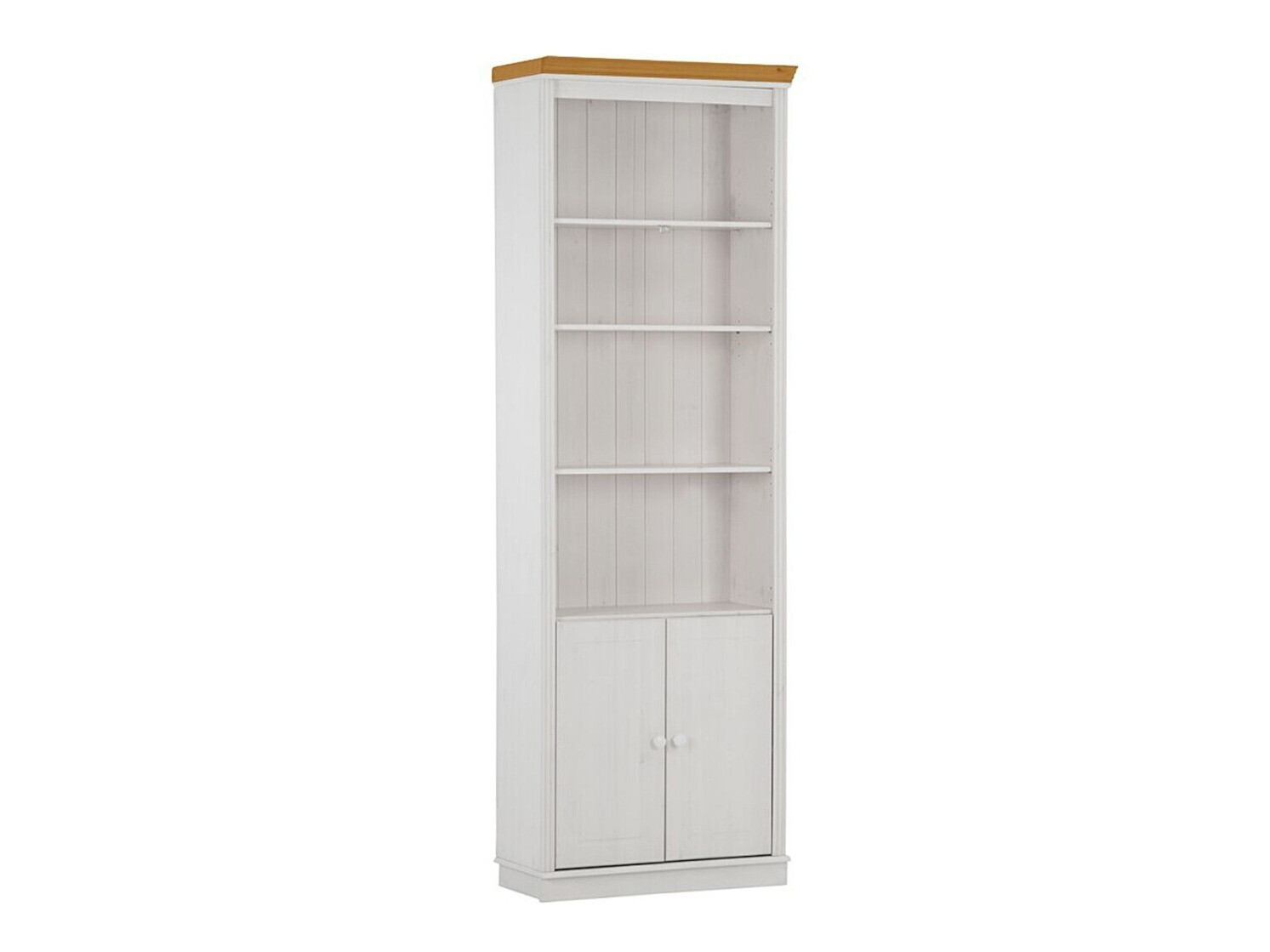Βιβλιοθήκη Saltoro 103 (Άσπρο + Μελί δρυς)