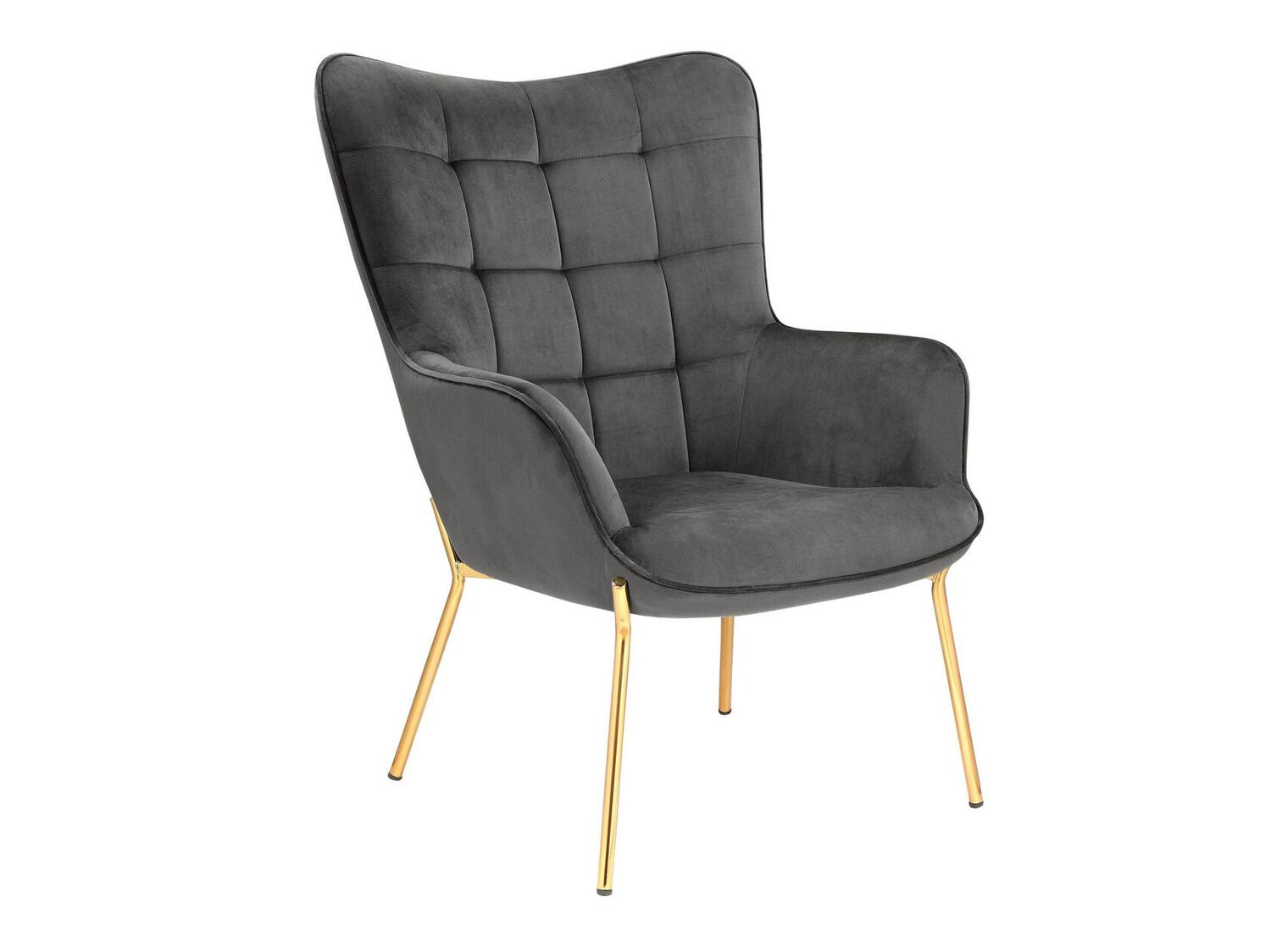 Armchair Denton 530 (Grey + Golden)