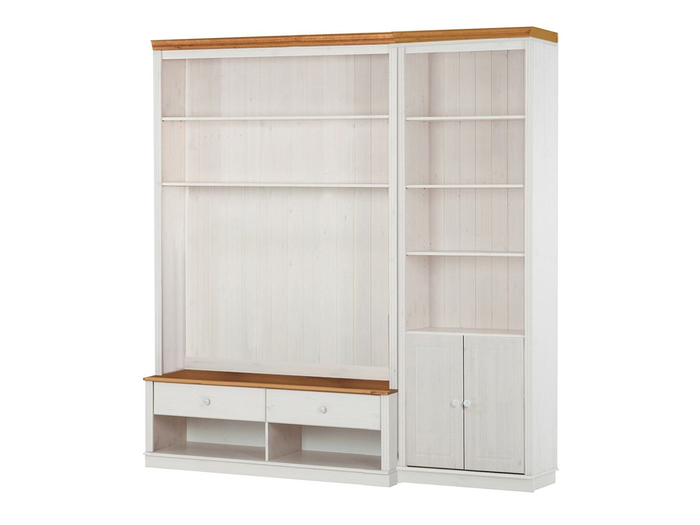 Living room set Saltoro 105 (White + Honey oak)