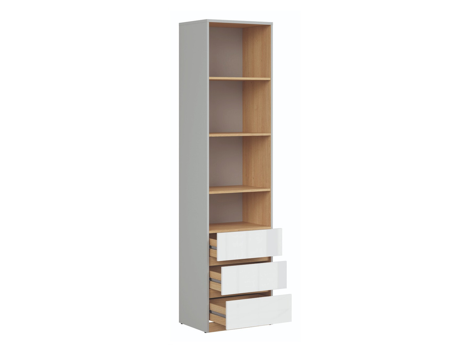 Bookcase Nuevaru 108 (Glossy white)