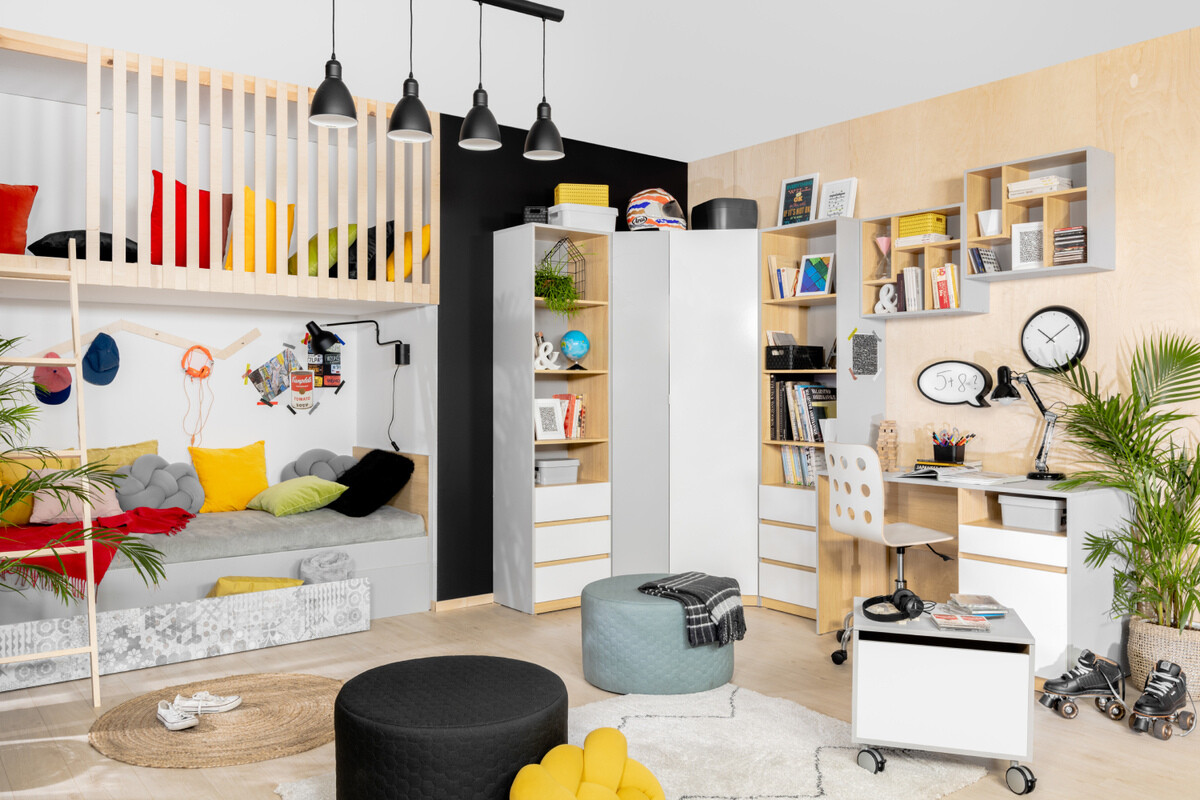 Bookcase Nuevaru 108 (Glossy white)