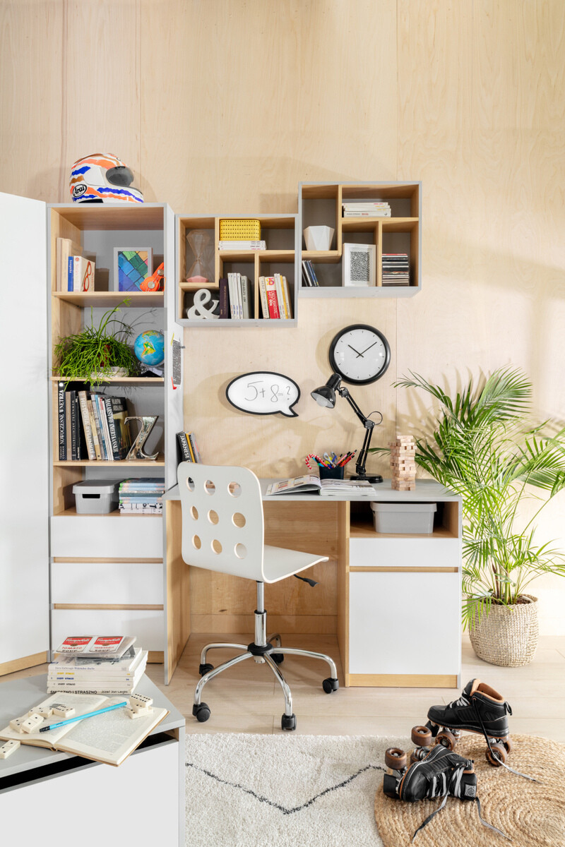 Bookcase Nuevaru 108 (Glossy white)