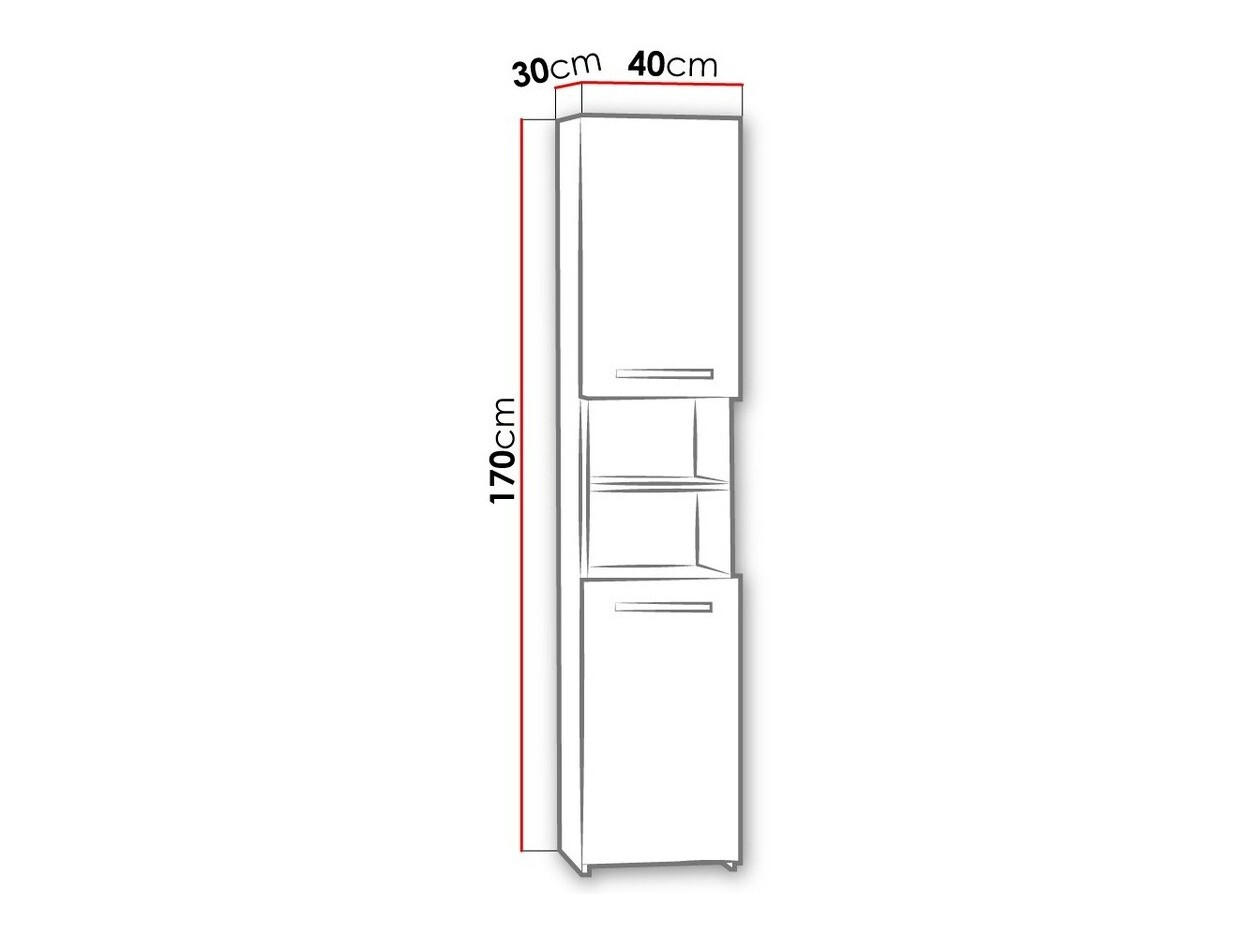 Όρθιο ντουλάπι μπάνιου Comfivo 187