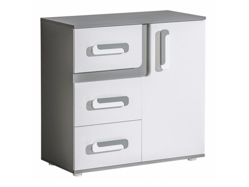 Συρταριέρα Levtala 108 (Ανθρακί + Άσπρο)