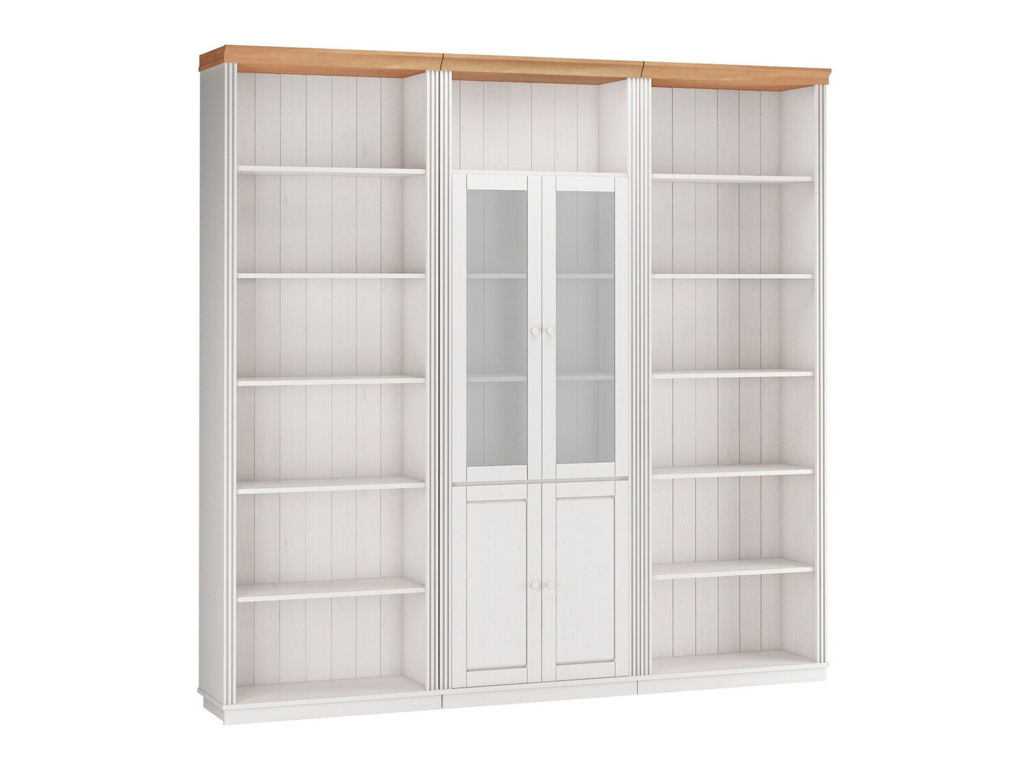 Shelf set Saltoro 113 (White + Honey oak)