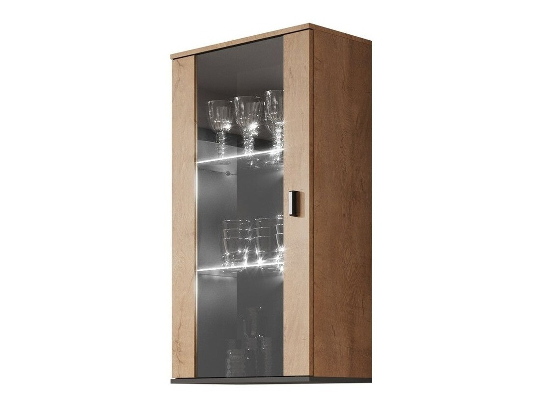 Wall cabinet Tornola 103 (Lefkas oak + Black)