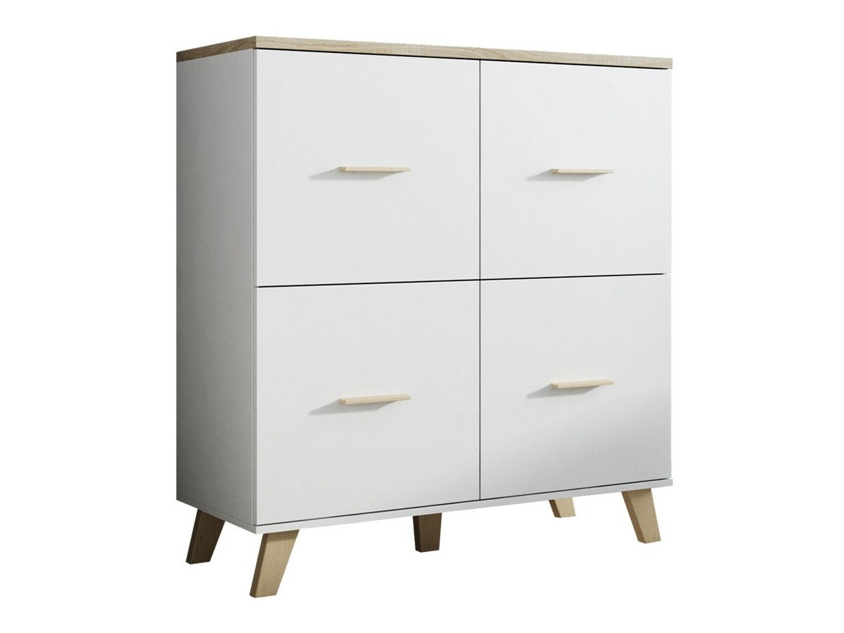 Sideboard Larfloi 105 (White + Sonoma oak)