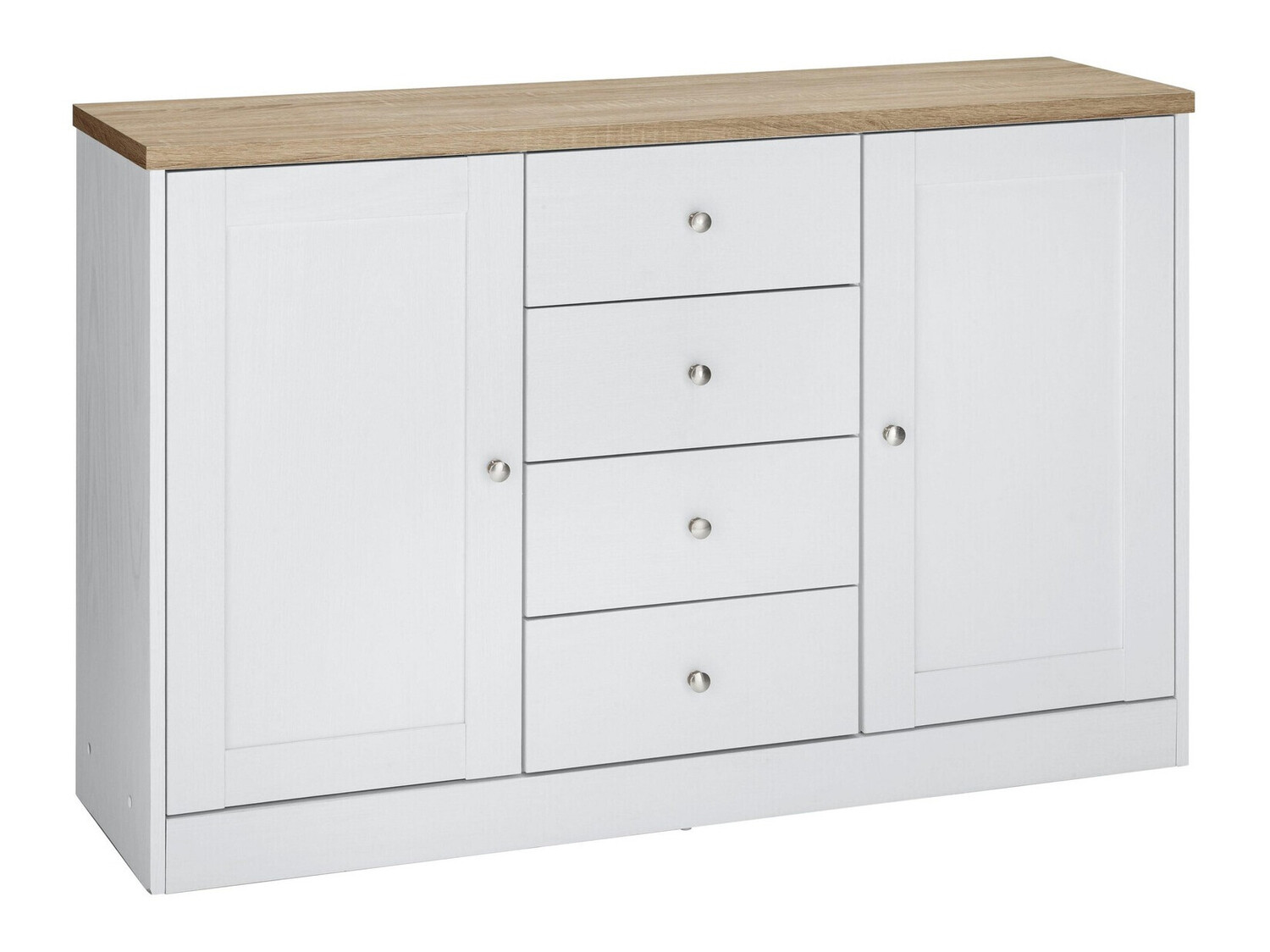 Συρταριέρα Cirtene 105 (Άσπρο + Δρυς)