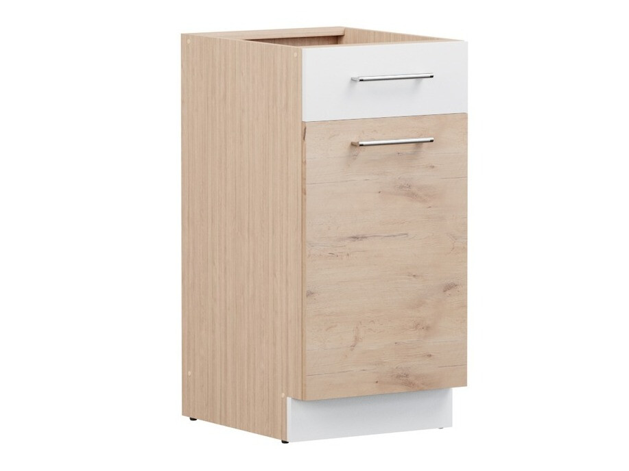 Modular cabinet with drawer and doors Mode Beech 110