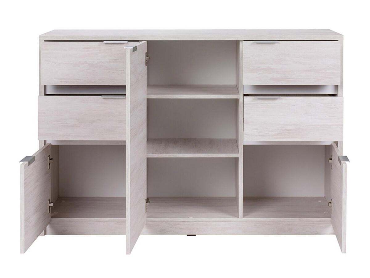 Chest of drawers Fivelbo 101 (Monastery oak + Glossy black)