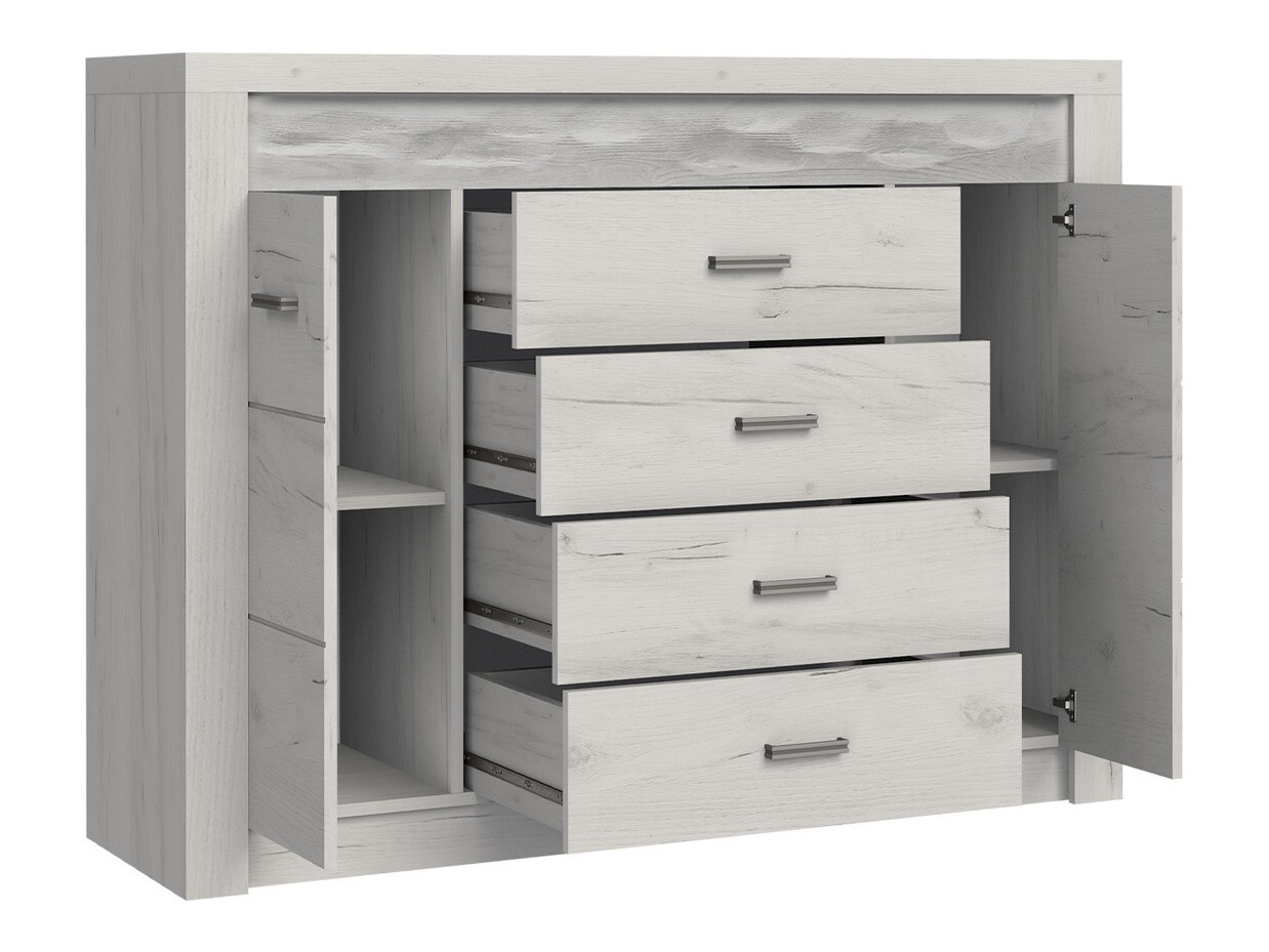 Chest of drawers Serfeno 104 (Dark ash)