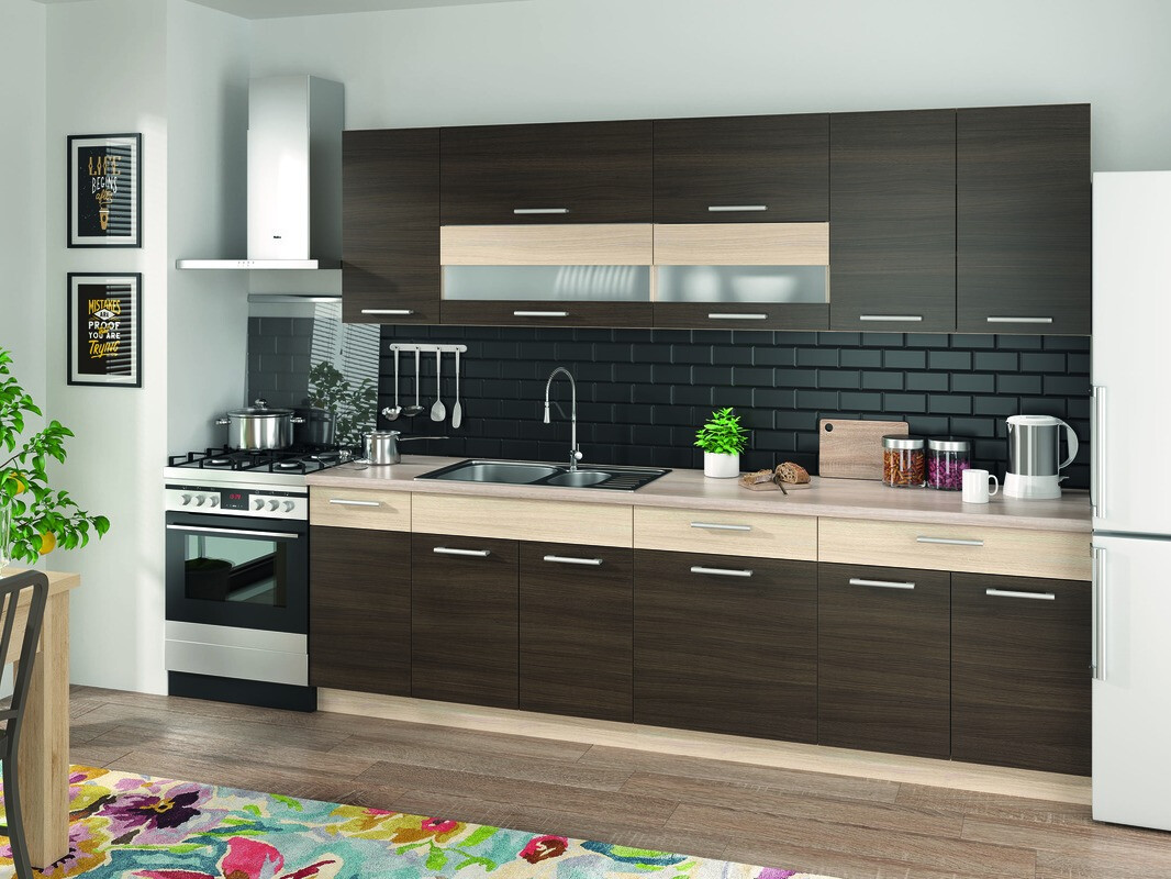 Πολυμορφικό ντουλάπι με συρτάρι και πόρτες Mode Dark 112