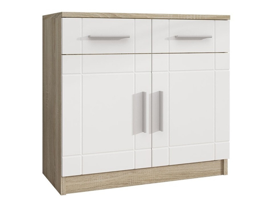 Chest of drawers Bacces (Sonoma oak + White)