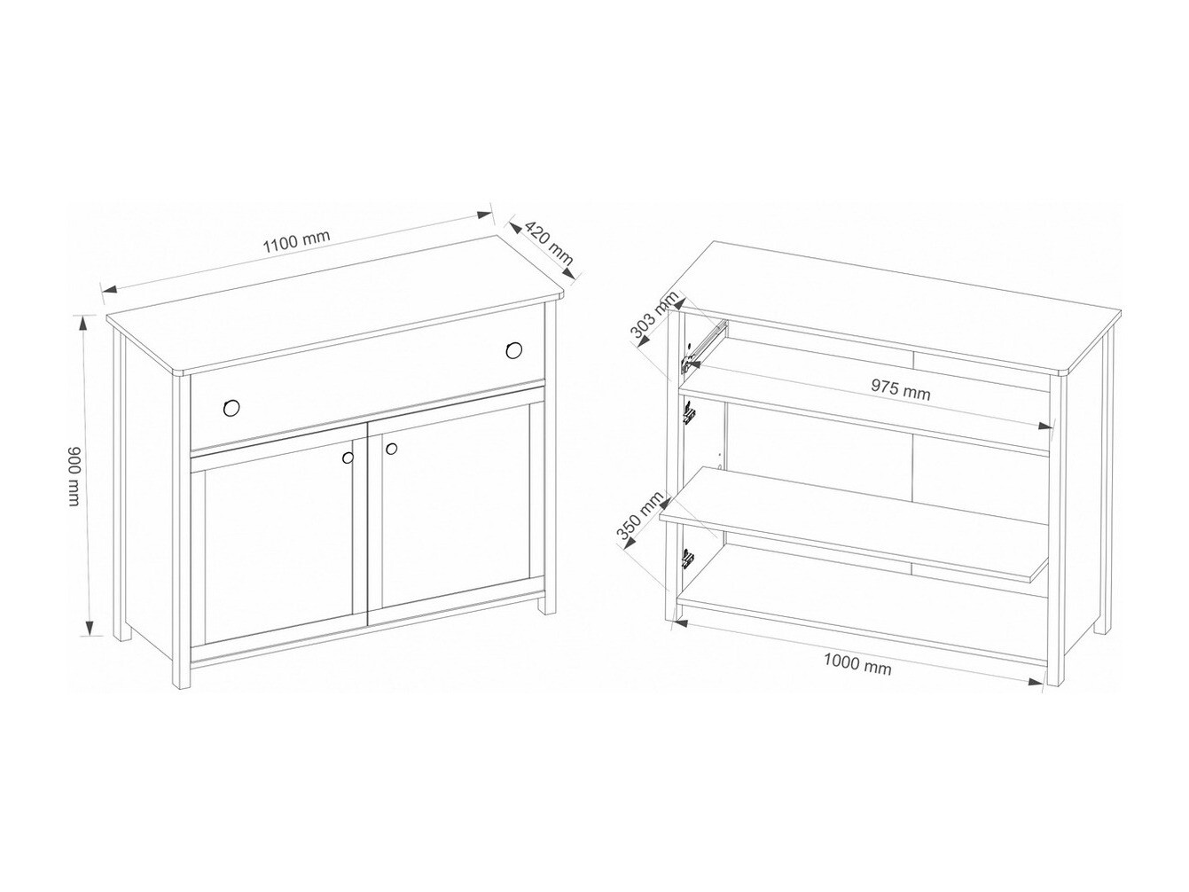 Chest of drawers Elblive 121