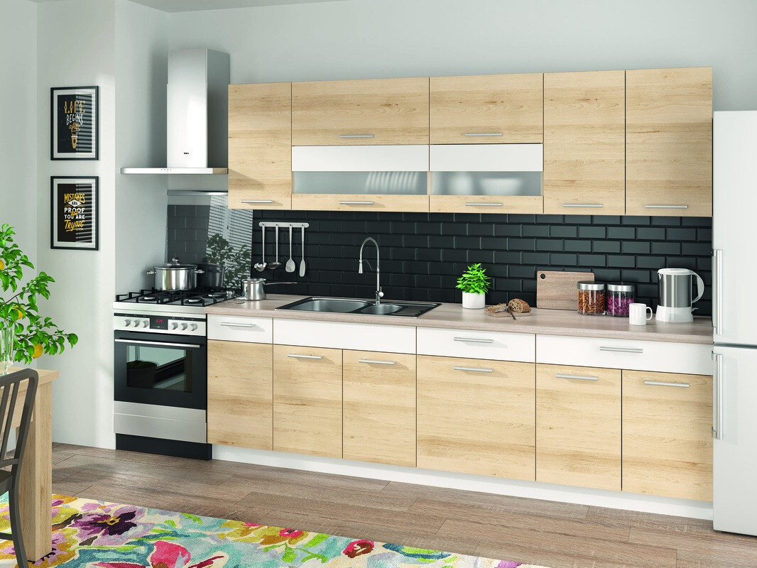 Πολυμορφικό ντουλάπι με συρτάρι και πόρτες Mode Beech 113