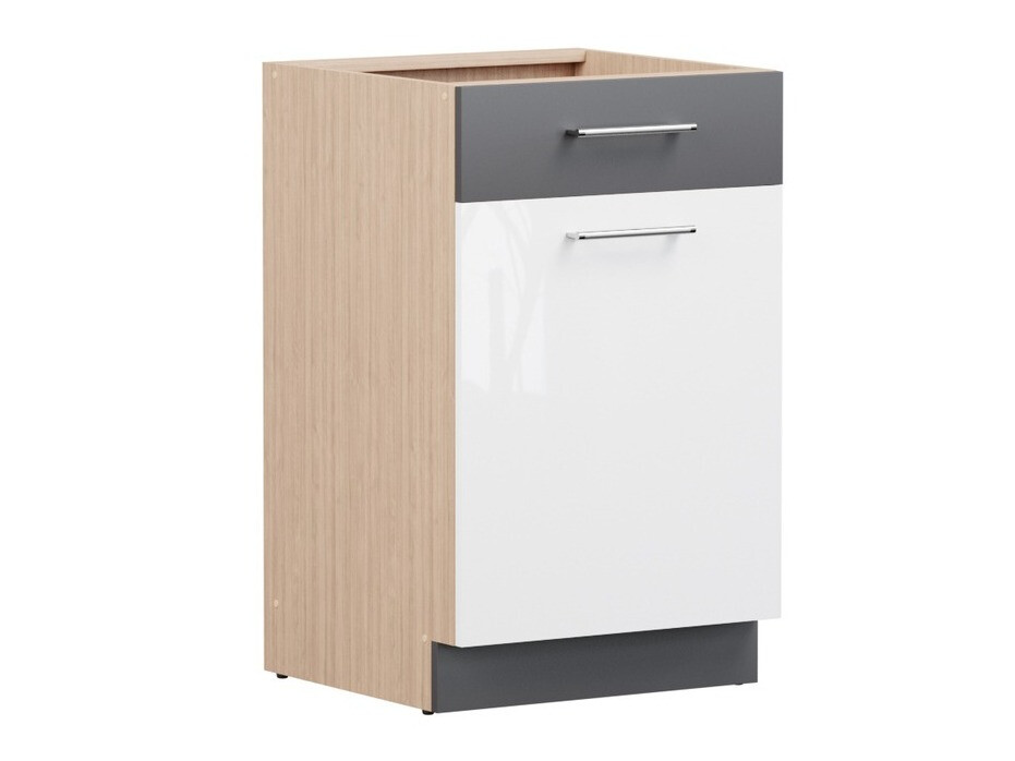 Πολυμορφικό ντουλάπι με συρτάρι και πόρτες Mode White 112