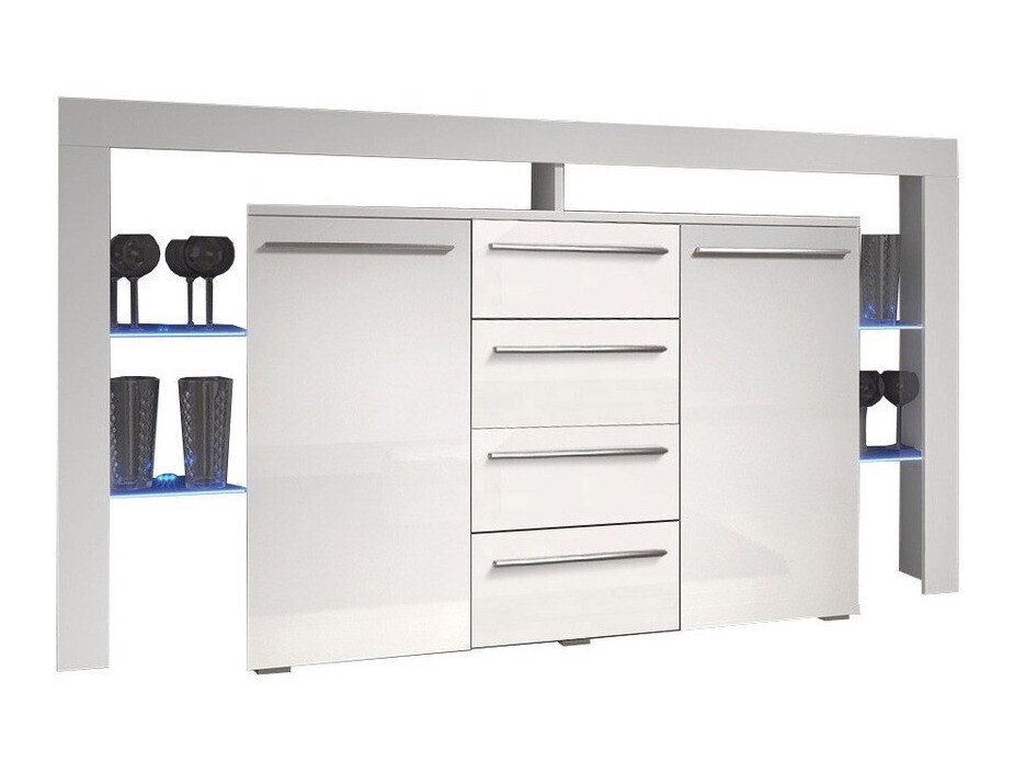 Συρταριέρα Aestas (Άσπρο + Γυαλιστερό λευκό)