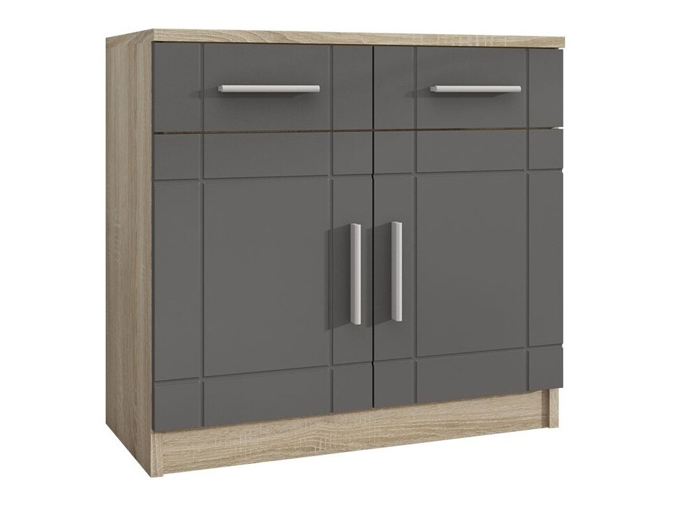 Συρταριέρα Bacces (Sonoma οξιά + Γραφίτης)