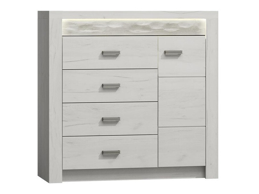 Συρταριέρα Serfeno 115 (Craft λευκό)