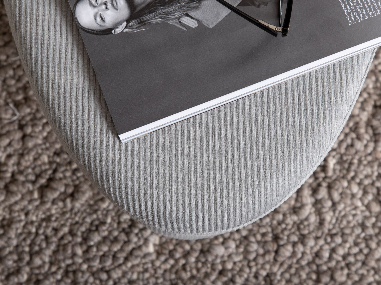 Ταμπουρέ Dallas 2920 (Γκρι + Μαύρο)