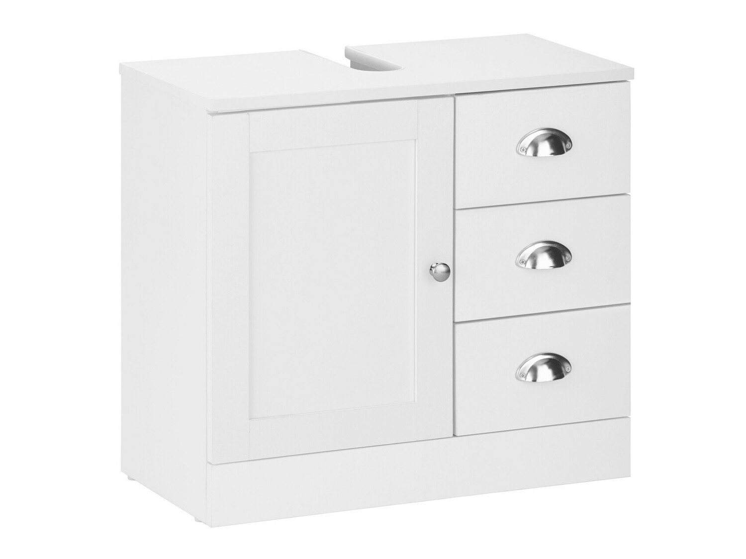 Όρθιο ντουλάπι νιπτήρα μπάνιου Elmvene 105 (Άσπρο)