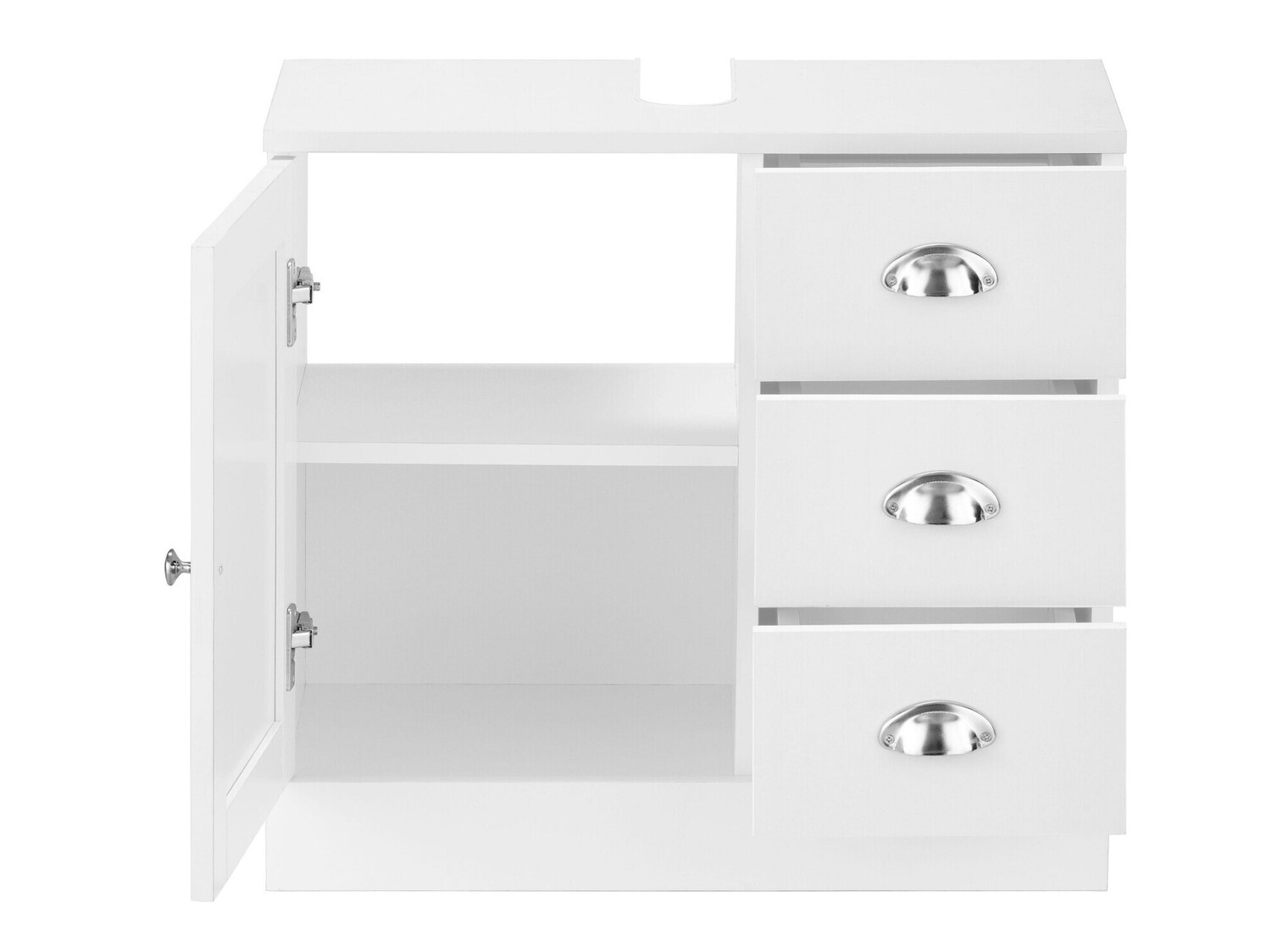 Όρθιο ντουλάπι νιπτήρα μπάνιου Elmvene 105 (Άσπρο)