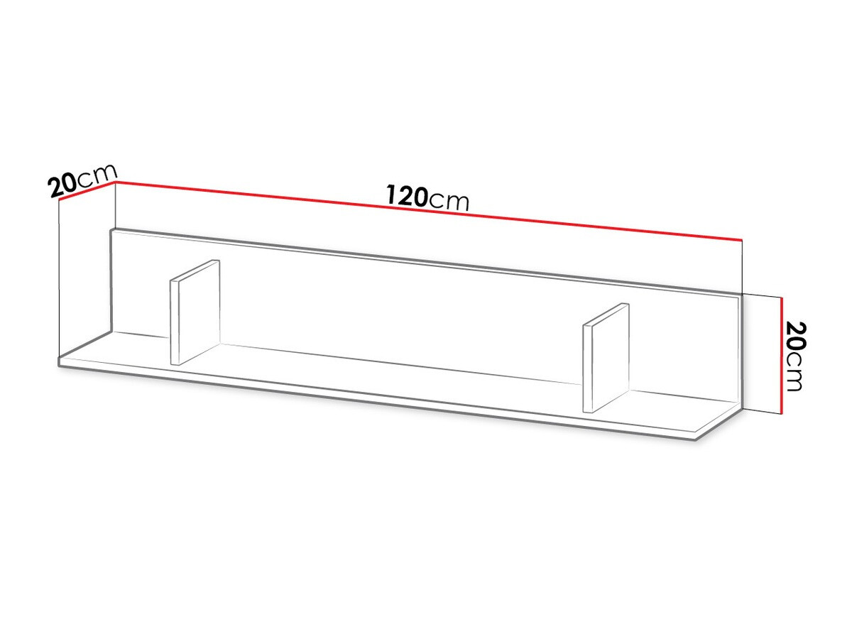 Wall shelf Balvire 101