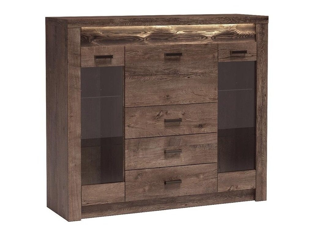 Chest of drawers Serfeno 105 (Dark ash)