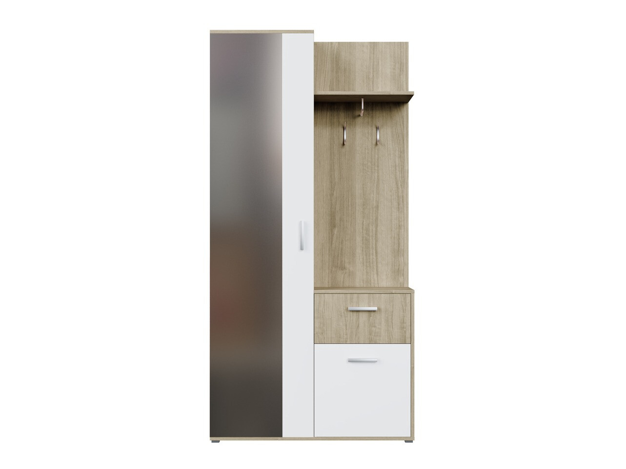 Σετ διαδρόμου Pavo (Sonoma οξιά + Άσπρο)