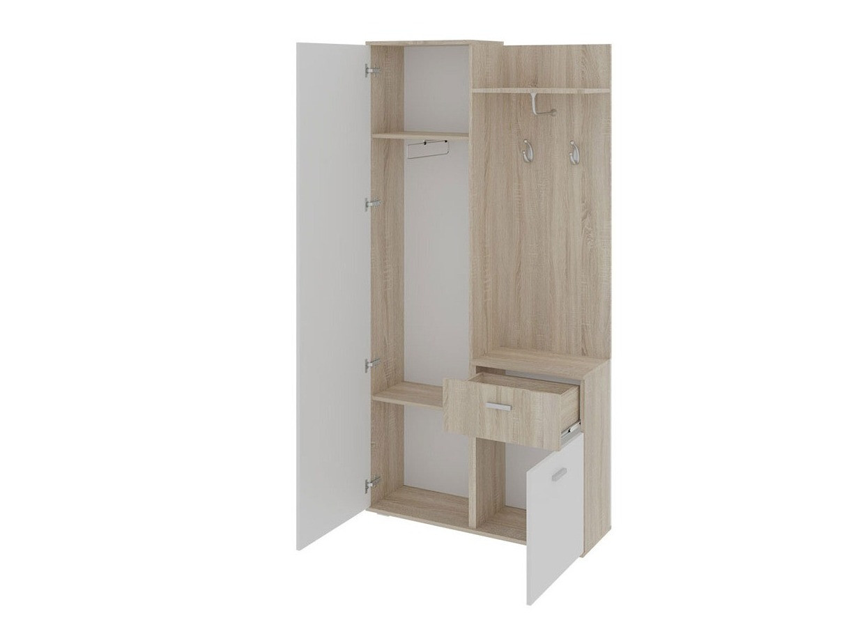 Σετ διαδρόμου Pavo (Sonoma οξιά + Άσπρο)