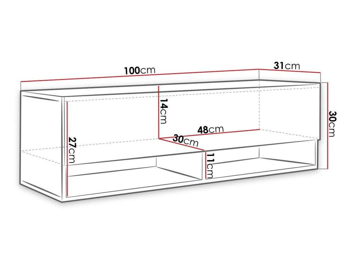 Έπιπλο τηλεόρασης Sarasota 117 (Δρυς wotan)