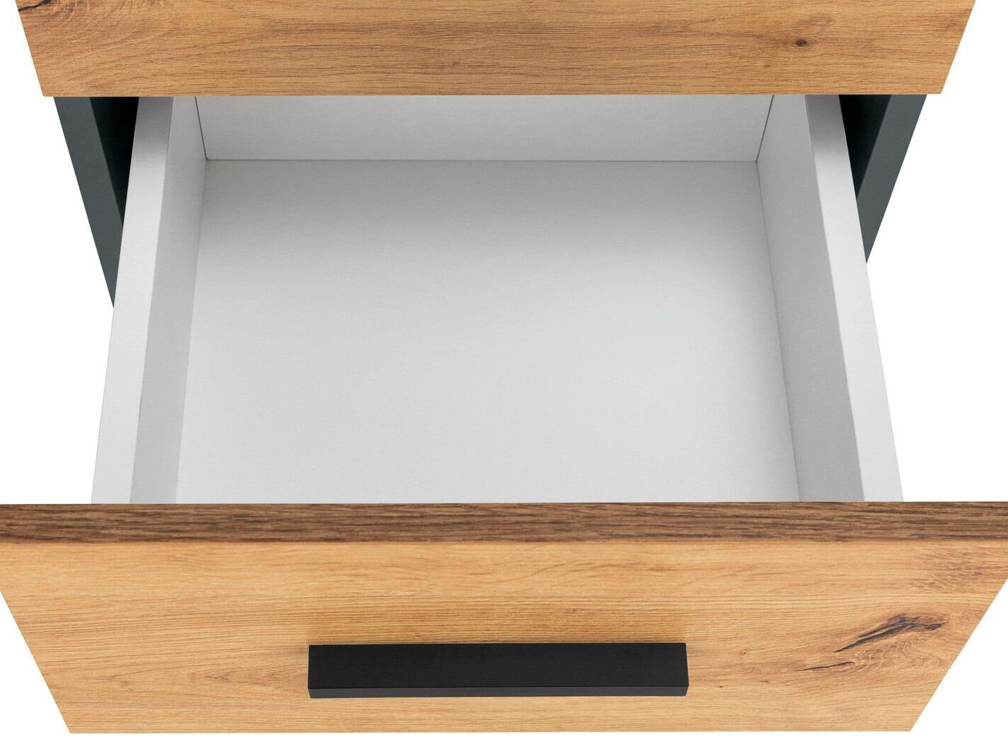 Όρθιο ντουλάπι μπάνιου Larlori 102 (Ανθρακί + Δρυς)