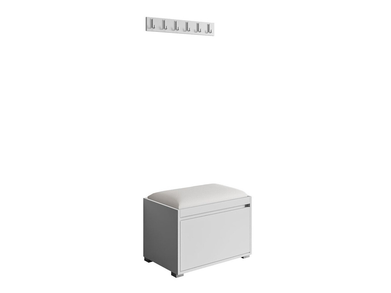 Hallway set Comfivo Pinus VIII (White + Soft 017)