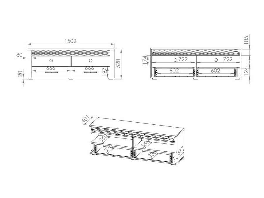 TV stand Flonole 110