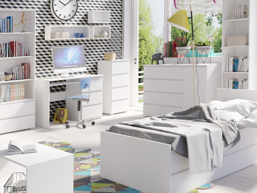 Bookcase Cirdora 100 (White)