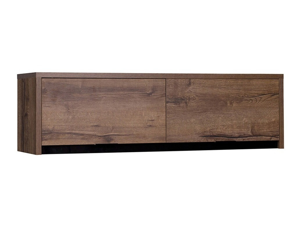 Wall cabinet Fivelbo 111 (Monastery oak + Glossy black)