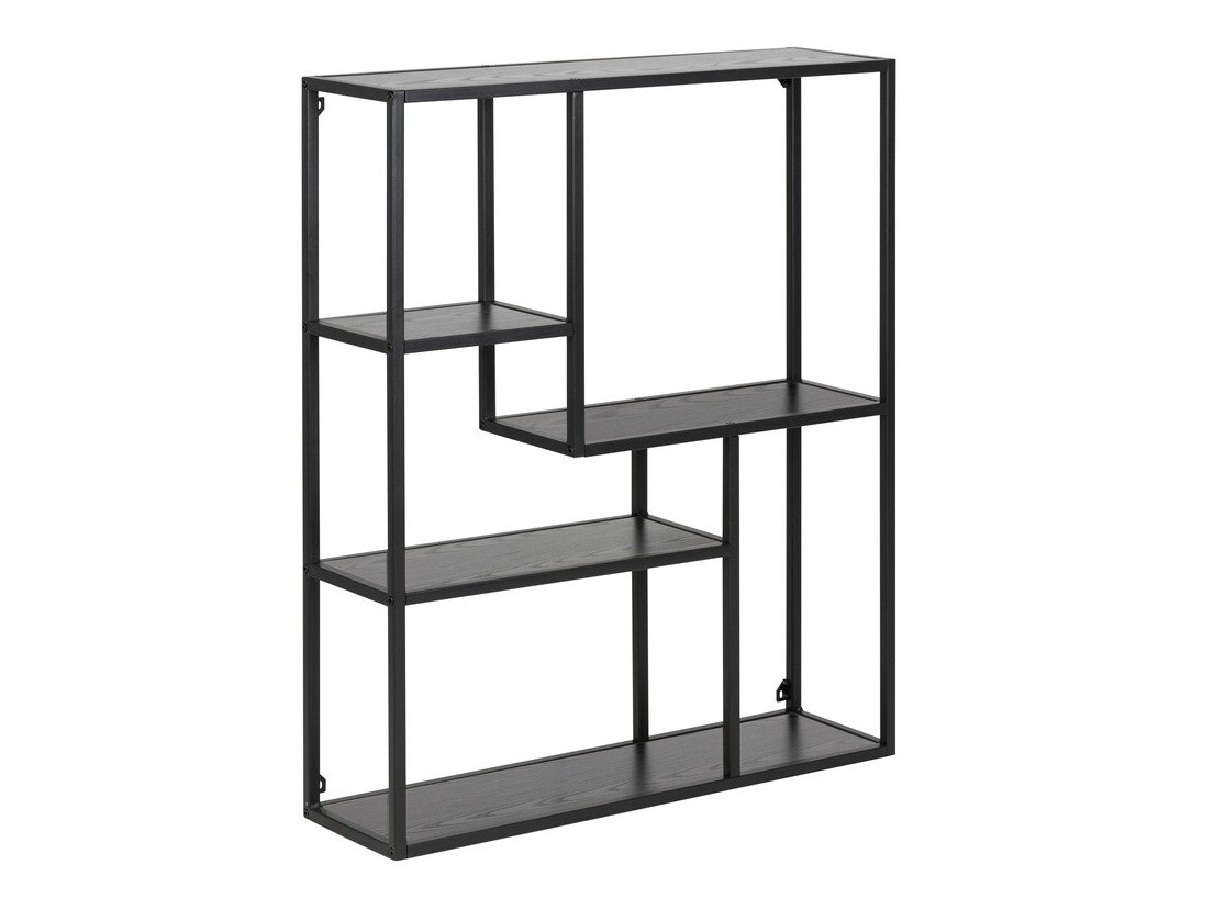 Wall shelf Norsica Sevferi 113 (Black ash + Black)