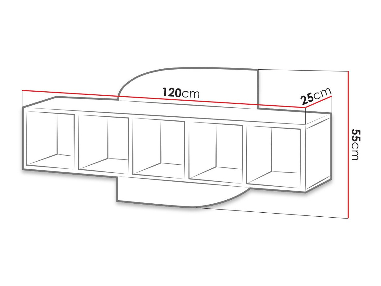 Wall shelf Tivlue 104