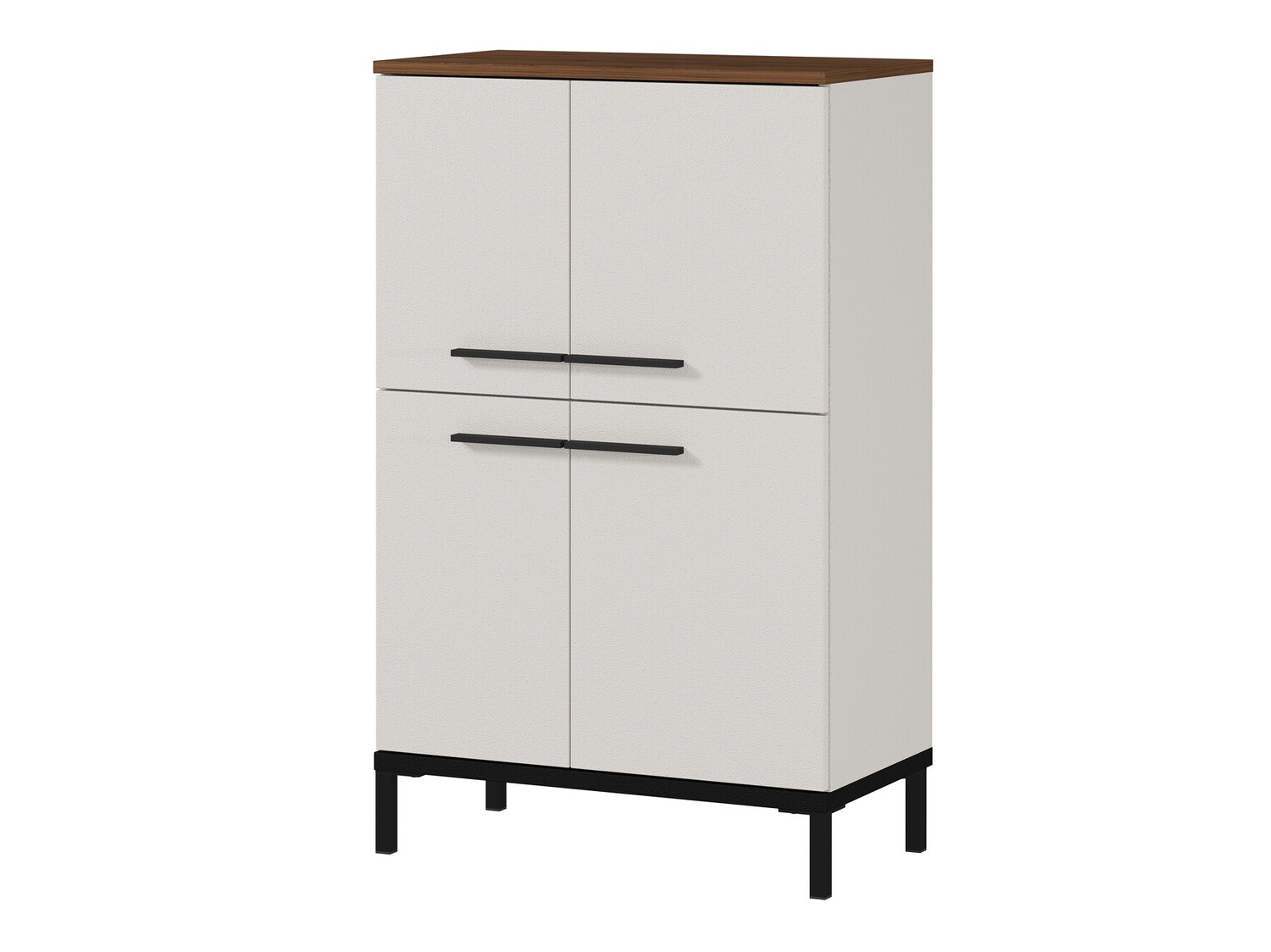 Όρθιο ντουλάπι μπάνιου Ruvlevu 102 (Ανοιχτό γκρι + Καρυδί)