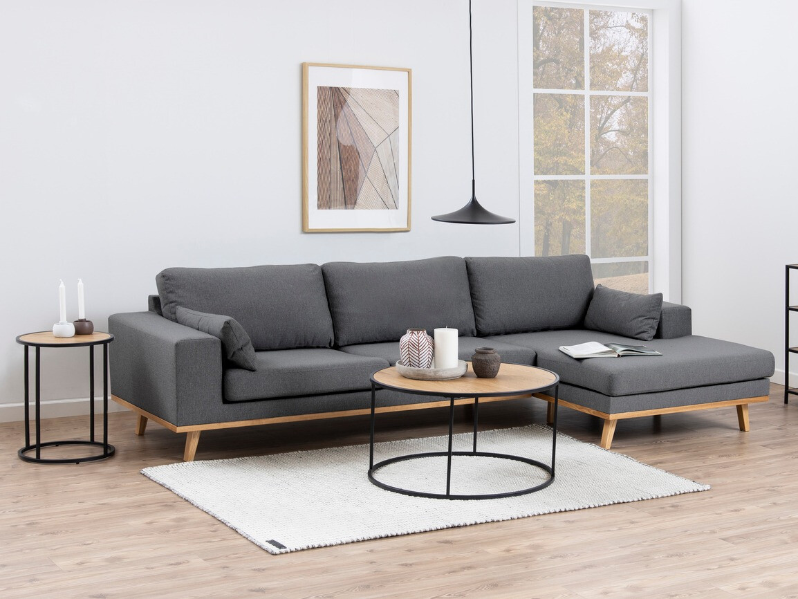 Side table Norsica Sevferi 118 (Wild oak + Black)