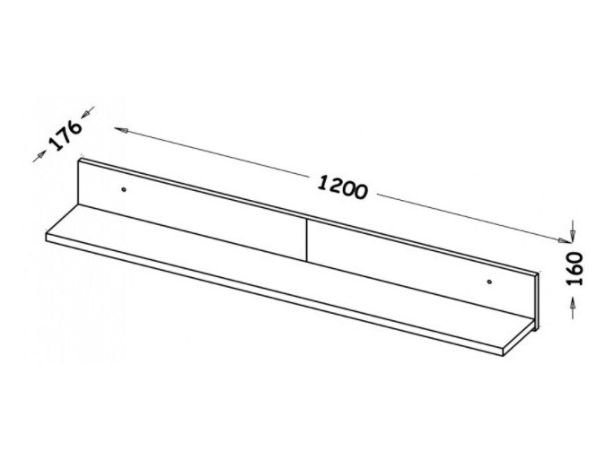 Wall shelf Oderevu 108