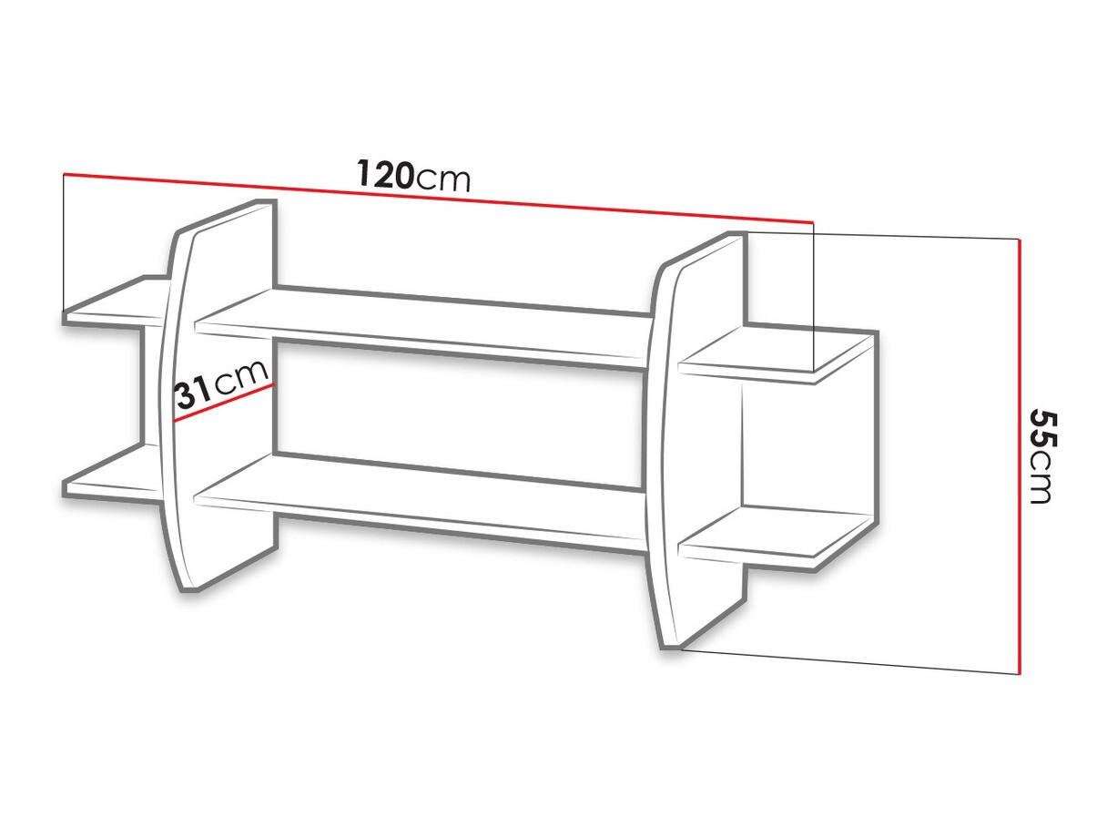 Wall shelf Tivlue 107