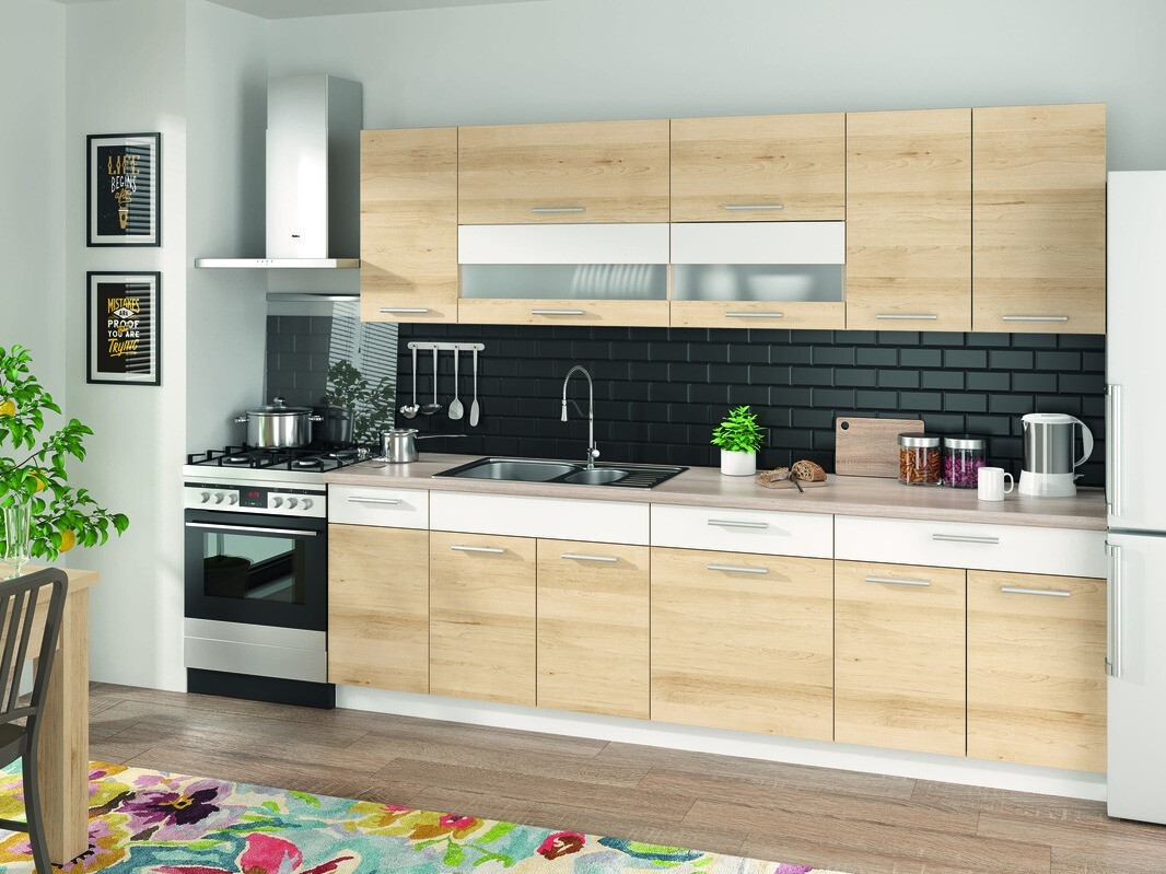 Πολυμορφικό ντουλάπι με συρτάρι και πόρτες Mode Beech 117